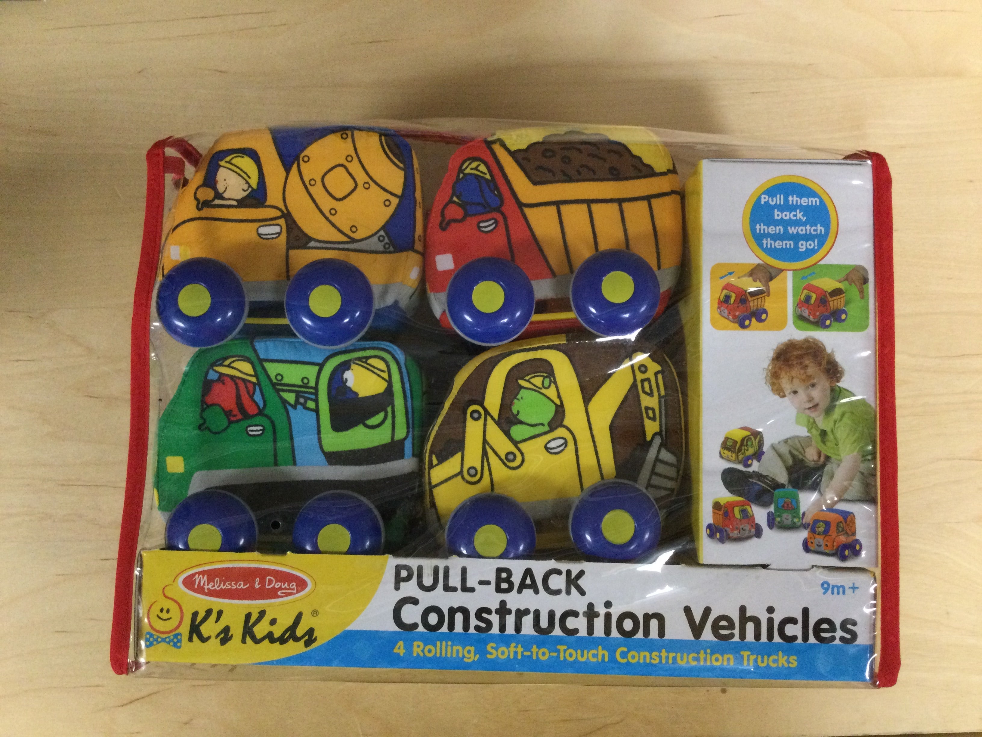 Melissa and doug pull back construction vehicles hotsell